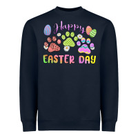 Navy happy easter day paws Heavyweight Sweatshirt - MaliasSmallBusiness