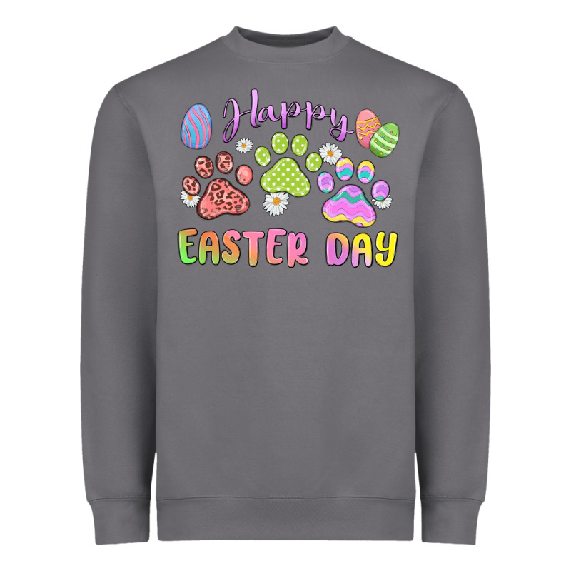 Happy Easter Day Paws Heavyweight Sweatshirt by MaliasSmallBusiness | Teevron
