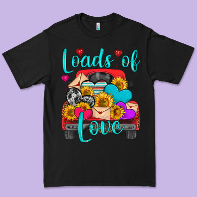 Loads Of Love With Truck Premium Tee Designed By Hra Design Shop