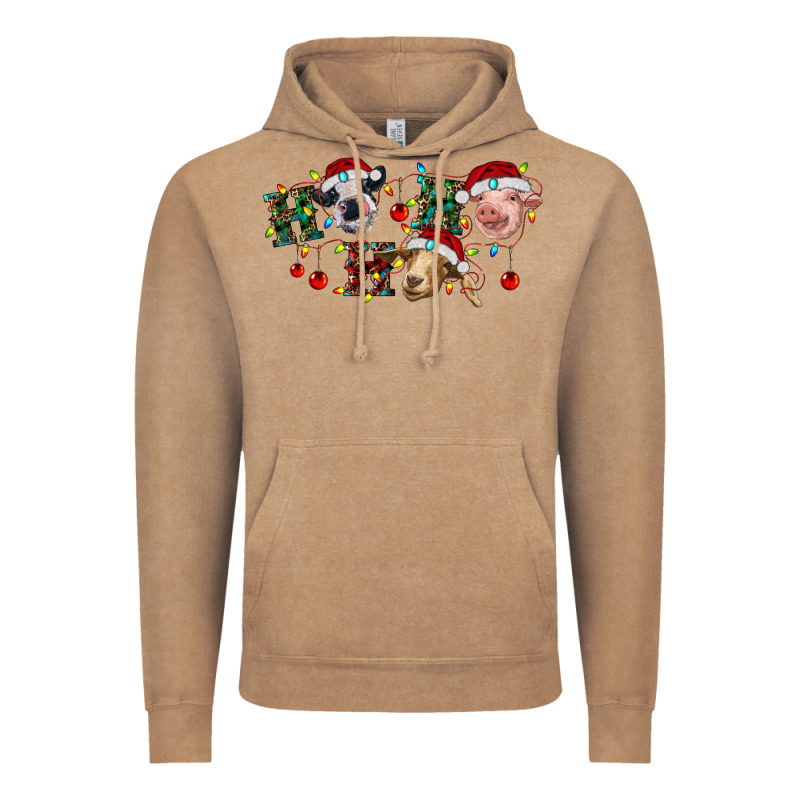 Hohoho Christmas Cows Vintage Hoodie by RanaPortraitStore | Teevron
