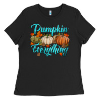 Black pumpkin everything Ladies Tee - HRA Design Shop
