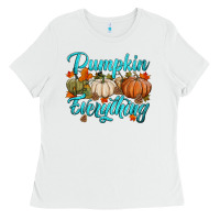 White pumpkin everything Ladies Tee - HRA Design Shop