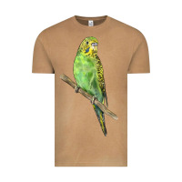 Vintage Camel Budgeriar Bird Parrot Vintage Tee - LillyAllenDesigns
