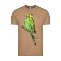 Budgeriar Bird Parrot Vintage Tee | Teevron