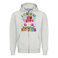 Dove Grey i magically survived 100 days Zipper Hoodie - Artiststas