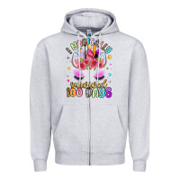 Heather Grey i magically survived 100 days Zipper Hoodie - Artiststas
