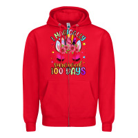 Red i magically survived 100 days Zipper Hoodie - Artiststas