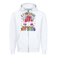 White i magically survived 100 days Zipper Hoodie - Artiststas