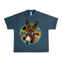 Midnight Navy aztec backsground donkey Urban Heavy Tee - Jasminsmagicworld