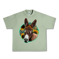 Oil Green aztec backsground donkey Urban Heavy Tee - Jasminsmagicworld