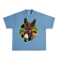 Pebble Blue aztec backsground donkey Urban Heavy Tee - Jasminsmagicworld