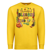 Lemon Thankful blessed and kind of a mess Premium Sweatshirt - NancyCooperArtShop