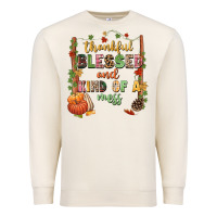Sandshell Thankful blessed and kind of a mess Premium Sweatshirt - NancyCooperArtShop