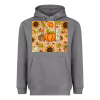 Storm Fall Pumpkins and Sunflowers with Leopard Heavyweight Hoodie - texasbilliewilder