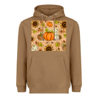 Toasted Coconut Fall Pumpkins and Sunflowers with Leopard Heavyweight Hoodie - texasbilliewilder