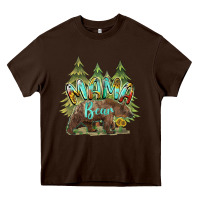 Chocolate Brown mama bear trees Heavy Core Tee - BarkalooDesign