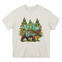 Cream mama bear trees Heavy Core Tee - BarkalooDesign