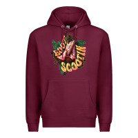 Burgundy Boots scootin Premium Hoodie - HowdyJamesFarm