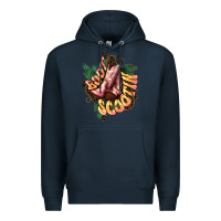 Navy Boots scootin Premium Hoodie - HowdyJamesFarm
