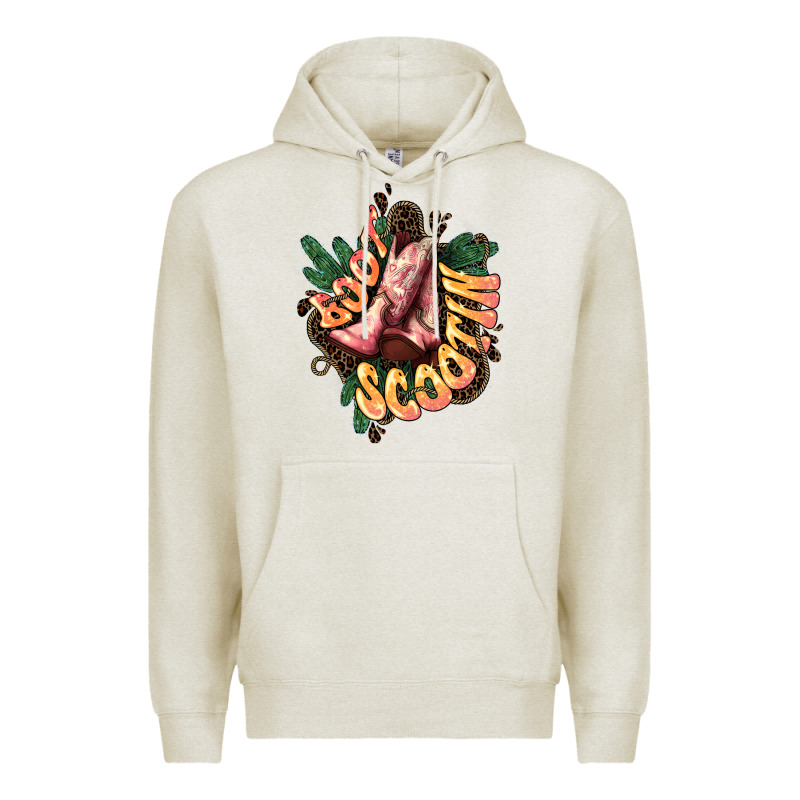 Boots Scootin Premium Hoodie by HowdyJamesFarm | Teevron