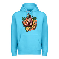 Ocean Blue Boots scootin Premium Hoodie - HowdyJamesFarm