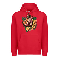 Red Boots scootin Premium Hoodie - HowdyJamesFarm