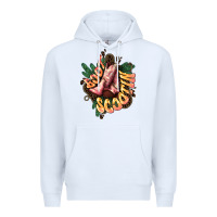 White Boots scootin Premium Hoodie - HowdyJamesFarm
