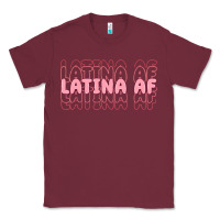 Burgundy latina af Classic Tee - MaliasSmallBusiness