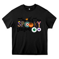 Black spooky Heavy Core Tee - CowhideDigitalArt