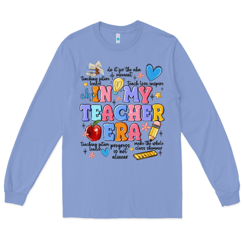 In My Teacher Era Long Sleeve Tee by MaliasSmallBusiness | Teevron