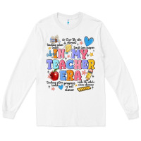 White in my teacher era Long Sleeve Tee - MaliasSmallBusiness