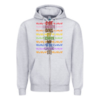 Heather Grey one hundred days of school and still loving it! Zipper Hoodie - Artiststas