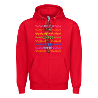 Red one hundred days of school and still loving it! Zipper Hoodie - Artiststas