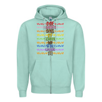 Seafoam one hundred days of school and still loving it! Zipper Hoodie - Artiststas
