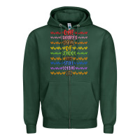 Sports Green one hundred days of school and still loving it! Zipper Hoodie - Artiststas