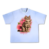 Grape Ice floral cat Urban Heavy Tee - Jasminsmagicworld