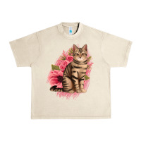 Sandshell floral cat Urban Heavy Tee - Jasminsmagicworld