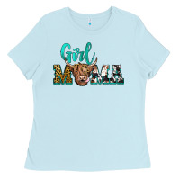 Baby Blue girl mama Ladies Tee - JahusDesignShop