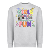 Heather Grey girls just wanna have fun Heavyweight Sweatshirt - MaliasSmallBusiness