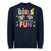 Navy girls just wanna have fun Heavyweight Sweatshirt - MaliasSmallBusiness