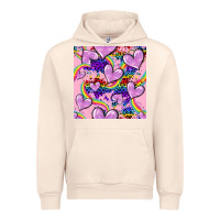 Sandshell pride heart seamless pattern Urban Hoodie - FaDigitalArtStudio