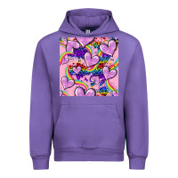 Tulip pride heart seamless pattern Urban Hoodie - FaDigitalArtStudio