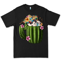 Black day of the dead mexican cactus Premium Tee - FaDigitalArtStudio