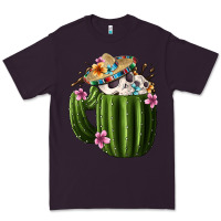 Plum day of the dead mexican cactus Premium Tee - FaDigitalArtStudio