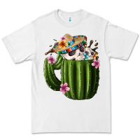 White day of the dead mexican cactus Premium Tee - FaDigitalArtStudio