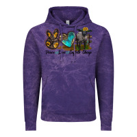Cloud Purple Peace Love Suffolk Sheep Vintage Hoodie - LillyAllenDesigns