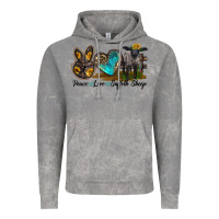 Cloud Rock Peace Love Suffolk Sheep Vintage Hoodie - LillyAllenDesigns