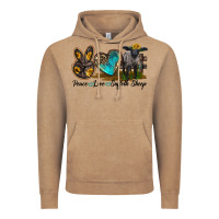 Vintage Coffee Peace Love Suffolk Sheep Vintage Hoodie - LillyAllenDesigns