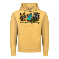 Peace Love Suffolk Sheep Vintage Hoodie | Teevron