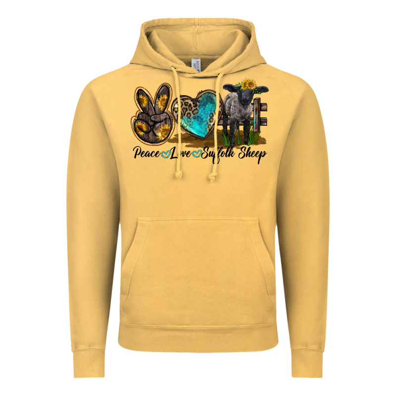 Peace Love Suffolk Sheep Vintage Hoodie by LillyAllenDesigns | Teevron